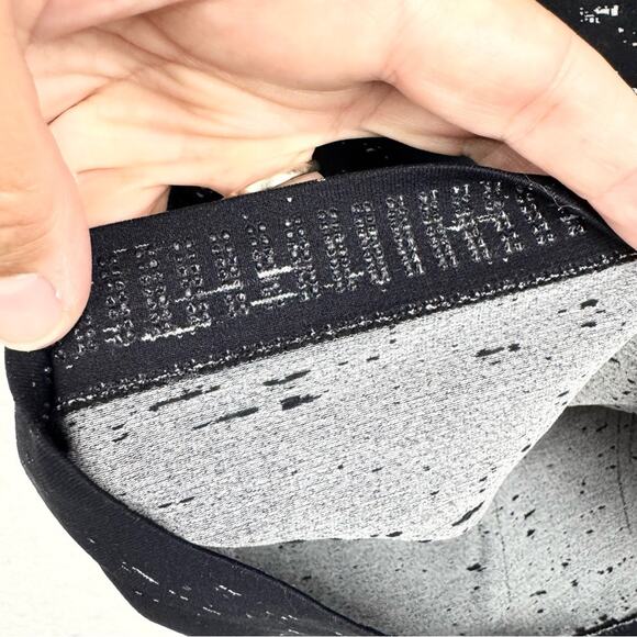 Athleta Speedlight Speckle Stretch Ruched Racerback Tank Black Speck Size S Yoga - Picture 8 of 14